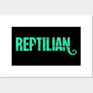 Reptilian Conspiracy Theorist Theory Posters and Art